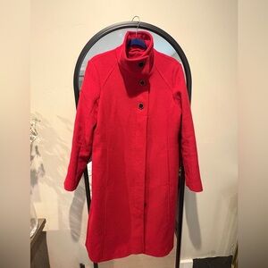 Kenneth Cole Red Trench walking Coat XL
